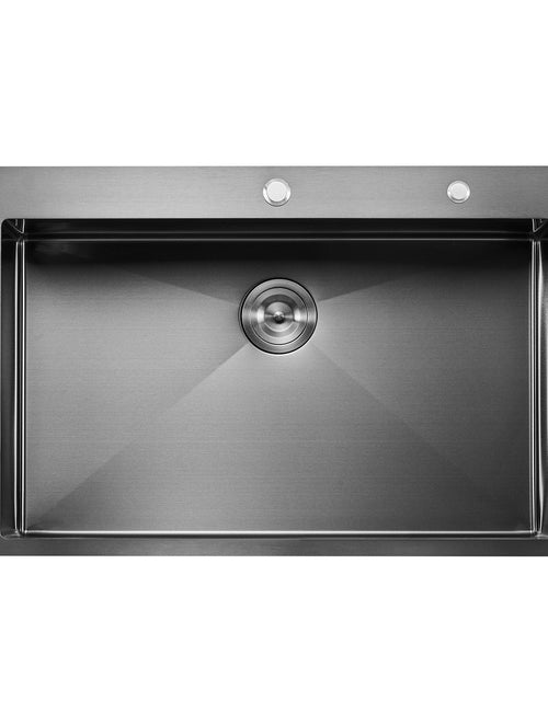Load image into Gallery viewer, 25" Kitchen Sink Top Mount Single Bowl Drop-In Basin Stainless Steel Black
