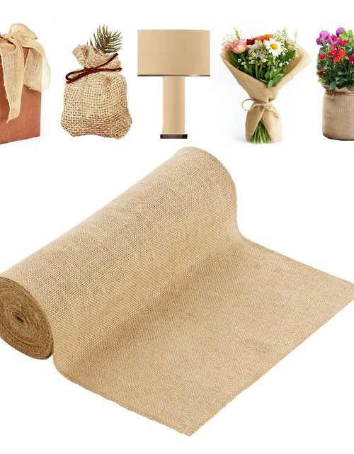 Load image into Gallery viewer, Burlap Fabric Roll Burlap Tree Wrap 14 in x 30 ft for Crafts &amp; Plants
