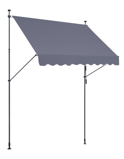 Load image into Gallery viewer, 98x47" Patio Awning Retractable Awning Sunshade Shelter with Crank Handle
