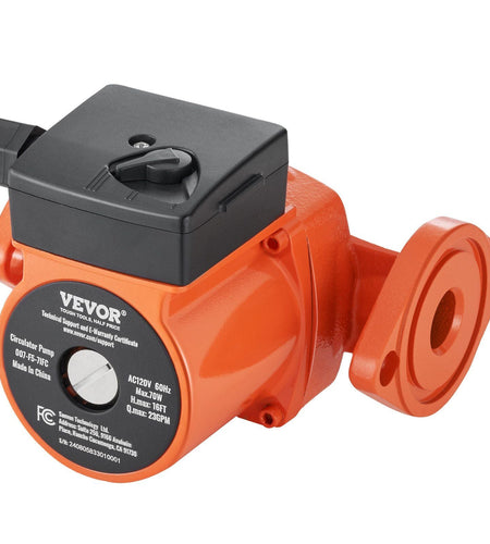 007-F5-7IFC Hot Water Circulation Pump 110V 70W 23 GPM Recirculating Pump