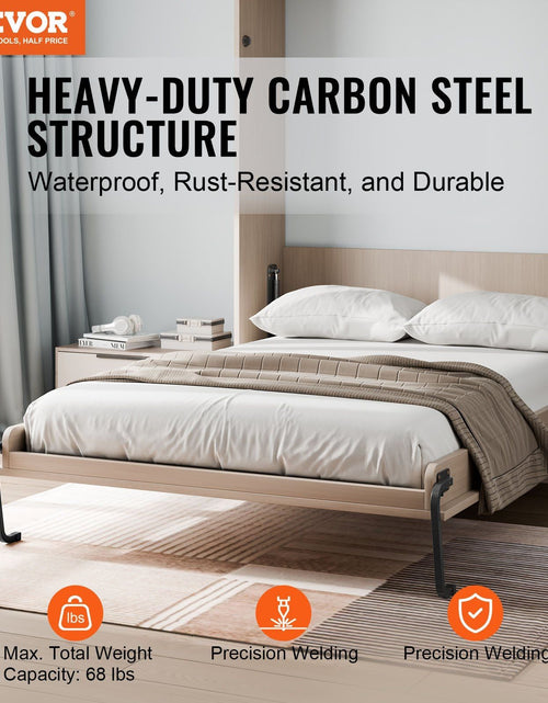 Load image into Gallery viewer, Murphy Bed Kit Queen Size Vertical Deluxe DIY Wall Bed Hardware Folding
