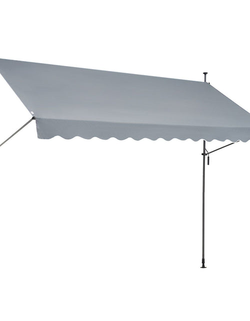 Load image into Gallery viewer, 138x47" Patio Awning Retractable Awning Sunshade Shelter with Crank Handle
