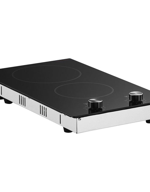 Load image into Gallery viewer, Built-in Electric Cooktop Radiant Ceramic Cooktop 2 Burners 20.1x11.6 inch
