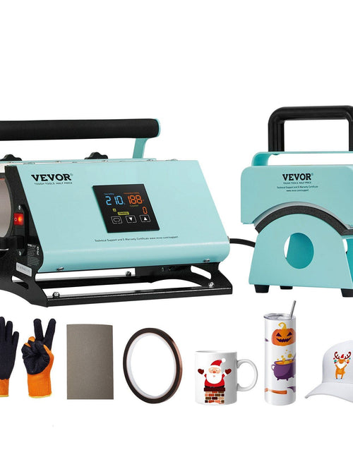 Load image into Gallery viewer, 2 in 1 Tumbler and Hat Heat Press Machine Heat Machine for Caps Hats Mugs
