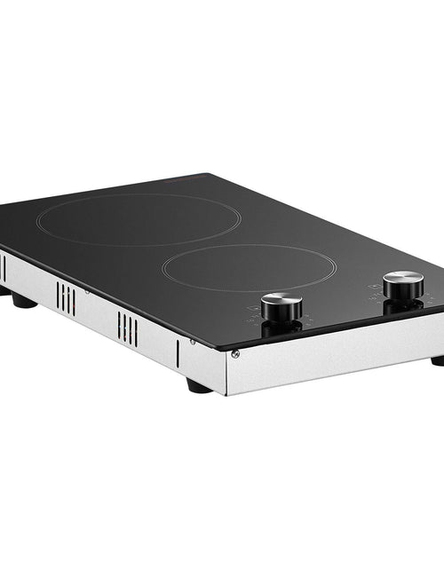 Load image into Gallery viewer, Built-in Electric Cooktop Radiant Ceramic Cooktop 2 Burners 20.1x11.6 inch
