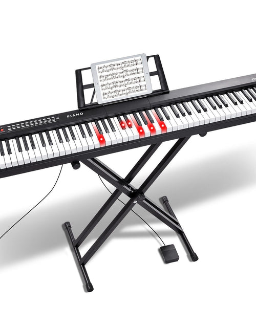 Load image into Gallery viewer, 88 Key Digital Piano Keyboard Semi Weighted Electric Portable with Stand

