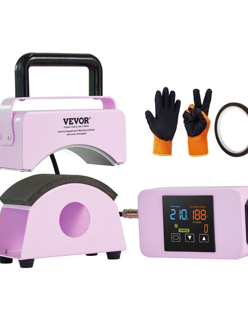 Load image into Gallery viewer, Hat Press Machine Mini Hat Heat Press for Caps 5.9x3.15 inch Plate Purple
