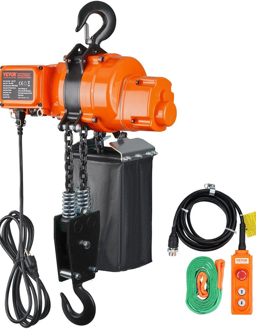 Load image into Gallery viewer, Electric Chain Hoist Single Phase Crane Hoist 2200 lbs Load 10 ft Lifting
