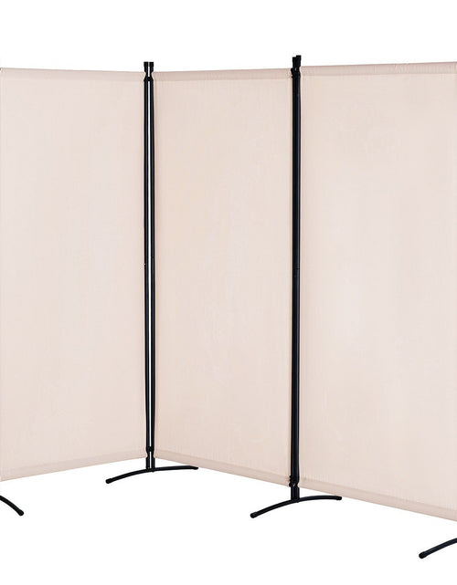 Load image into Gallery viewer, Room Divider, 3 Panel Room Divider, Folding Privacy Screen and Portable Partition Divider for Room Separation, Freestanding Room Partitions for Office, Bedroom, Living Room, Beige
