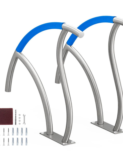 Load image into Gallery viewer, Pool Handrail 2 PCS 30x30in Stainless Steel with Base Plate for Spas
