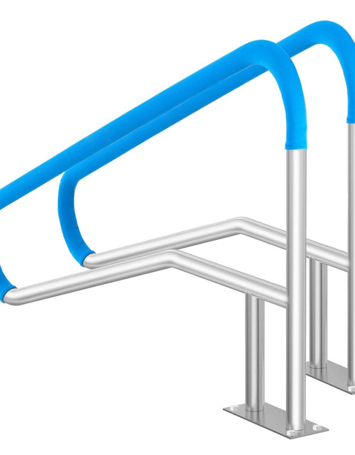 Load image into Gallery viewer, Pool Handrail 2 PCS 55 x 32 inch Stainless Steel with Base Plate for Spas
