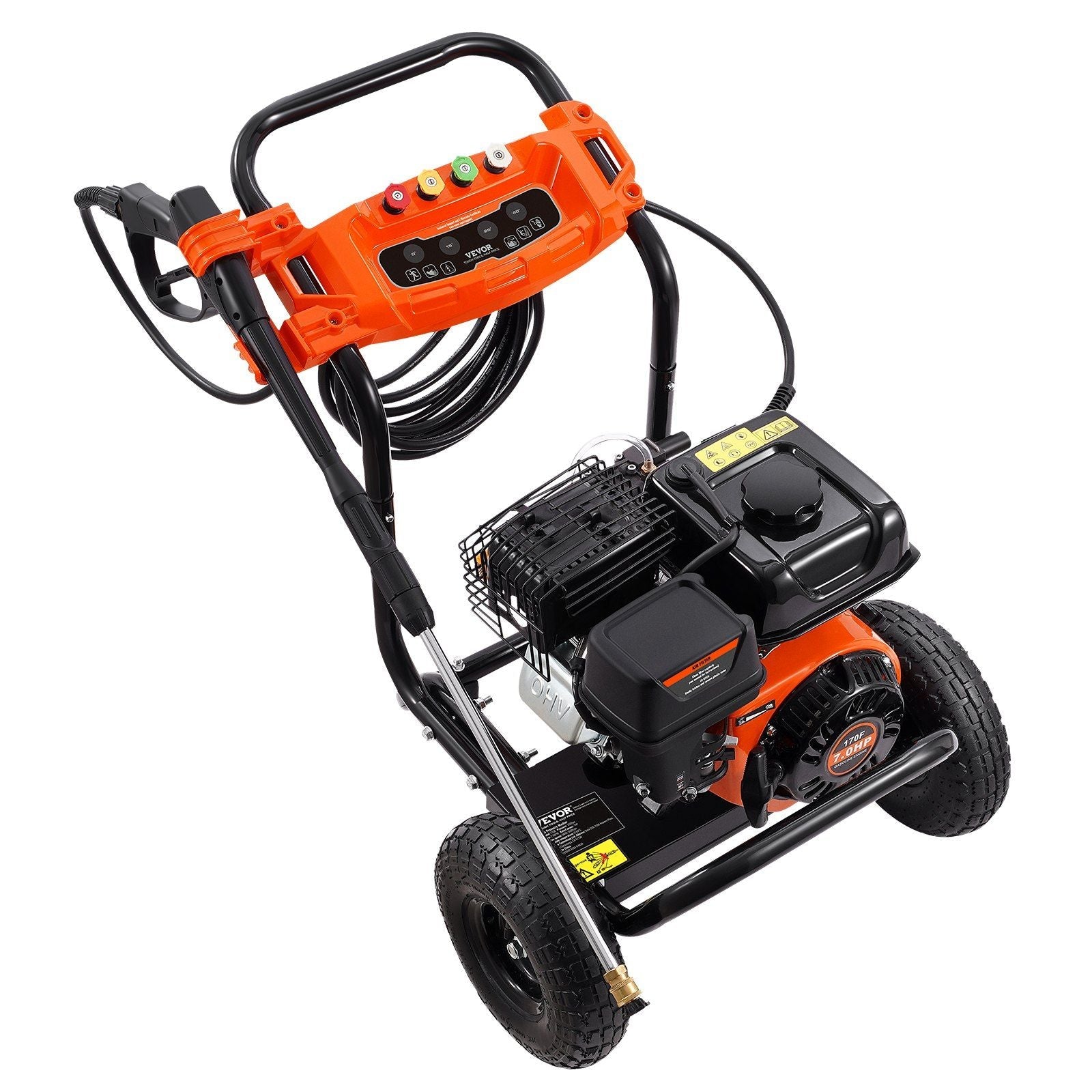 Gas Pressure Washer 3500 PSI 2.6 GPM with 5 Nozzle Set for Cars Fences