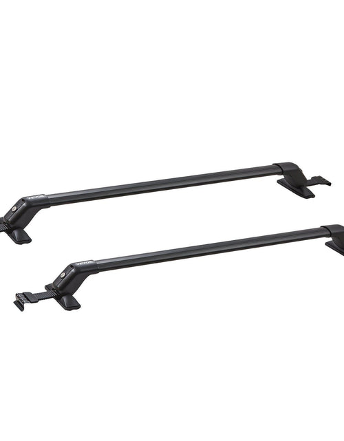 Load image into Gallery viewer, Black Aluminium Roof Rack Basket Tray Luggage Cargo Carrier with Bars XL-B
