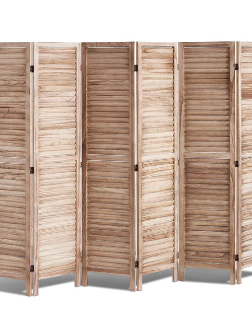 Load image into Gallery viewer, Wood Room Divider, 6 Panel Wood Folding Privacy Screen, 66.9 Inches Tall Indoor Louvered Partition Divider, Portable Decoration Screen, for Room Separation, Home, Office, Restaurant &amp; Bedroom
