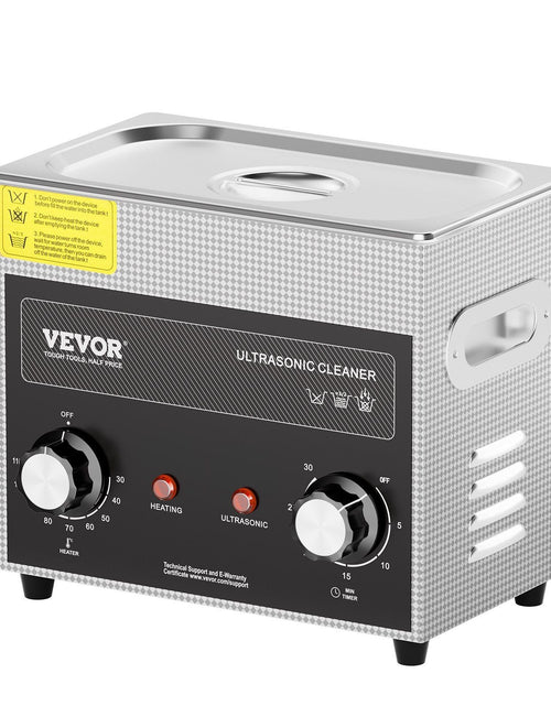 Load image into Gallery viewer, 3L Ultrasonic Cleaner with Heater and Timer, 150W Stainless Steel Ultrasonic Cleaner Machine with Degas &amp; Gentle Modes, Ultrasonic Parts Cleaner with Knob Control for Jewelry Glasses Watch
