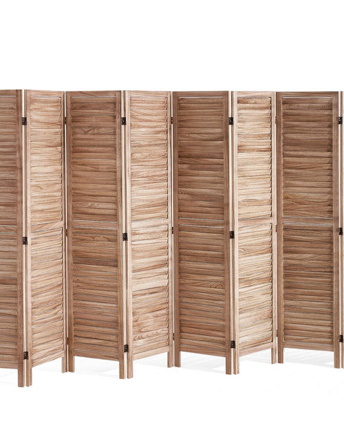 Load image into Gallery viewer, Wood Room Divider, 8 Panel Wood Folding Privacy Screen, 66.9 Inches Tall Indoor Louvered Partition Divider, Portable Decoration Screen, for Room Separation, Home, Office, Restaurant &amp; Bedroom
