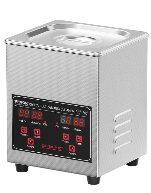 Load image into Gallery viewer, Professional Jewelry Cleaning Machine, 1.3L Jewelry Cleaner Ultrasonic Machine with Basket and Heater &amp; Timer, Digital Ultrasonic Cleaner for Cleaning Denture Dental Oral Irrigator Parts
