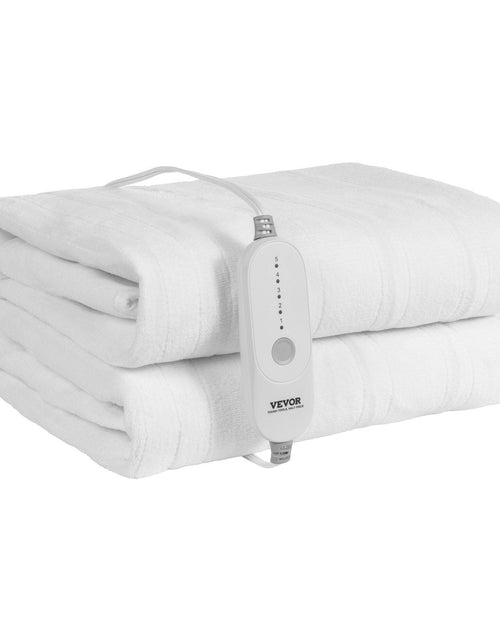 Load image into Gallery viewer, Heated Mattress Pad 78x80 in King Electric Warmer Coral Fleece Auto Off

