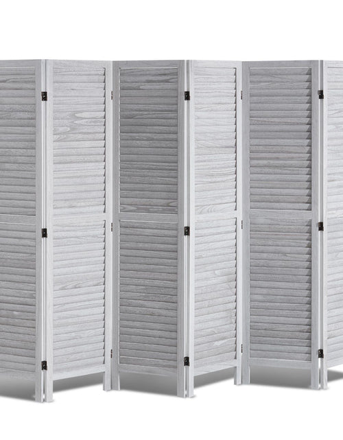 Load image into Gallery viewer, Wood Room Divider, 6 Panel Wood Folding Privacy Screen, 66.9 Inches Tall Indoor Louvered Wooden Partition, Portable Decoration Screen, for Room Separation, Home, Office, Restaurant &amp; Bedroom
