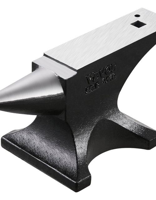 Load image into Gallery viewer, Single Horn Anvil 55lbs Cast Steel Anvil Round Horn Anvil for Blacksmiths
