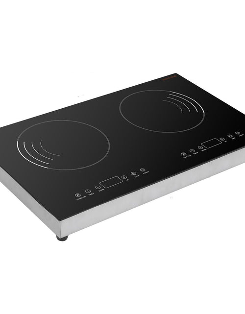 Load image into Gallery viewer, 1800W 2 Burner Induction Cooktop Electric Countertop Burner Touch Control
