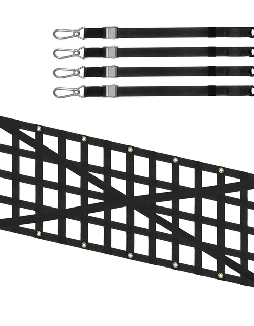 Load image into Gallery viewer, Tailgate Net Pickup Truck Tailgate Net 54" x 18" Adjustable Cross Design

