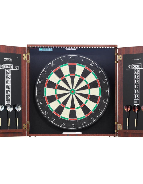 Load image into Gallery viewer, Dartboard and Cabinet Set Official Size Complete Accessory Steel Tip Dart
