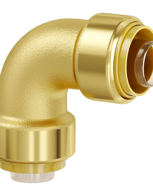 Load image into Gallery viewer, Pipe Fittings 1/2" 12PCS Brass Pipe Fittings Elbow Push-Fit for Air System
