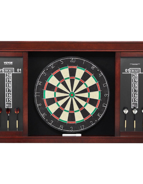 Load image into Gallery viewer, Dartboard and Cabinet Set Official Size Complete Accessory Steel Tip Dart
