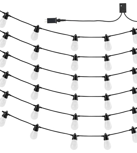 100FT RGB Outdoor String Lights Waterproof Patio Lights with APP Control