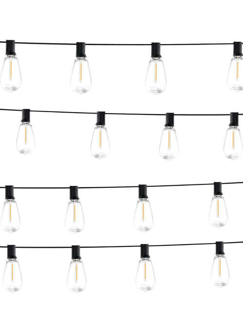 Load image into Gallery viewer, 50FT LED Outdoor String Patio Lights Waterproof 15 S14 Shatterproof Bulbs
