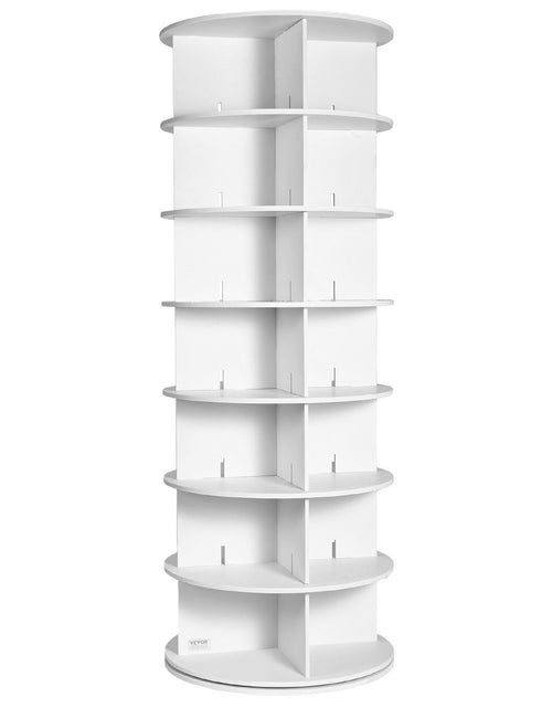 Load image into Gallery viewer, 7 Tiers Rotating Shoe Rack Tower, 360°Spinning Shoe Display, Revolving Shoe Rack Storage Round Carousel, Lazy Susan Shoe Rack Organizer, Ideal for Bedroom, Living Room, Entryway, White
