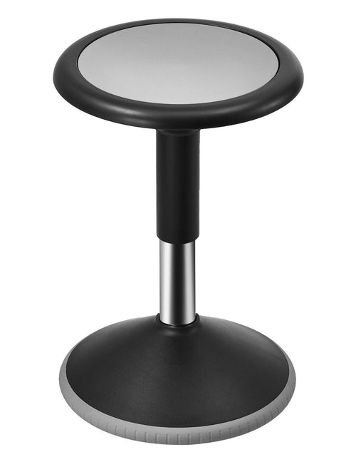 Load image into Gallery viewer, Wobble Chair, Height-Adjustable (15.7-21.7") Active Chair, Flexible Seating Wobble Stool Made of PVC+ABS Improves Focus &amp; Posture, Ideal for Schools, Office and Home, Age 12-18, Black
