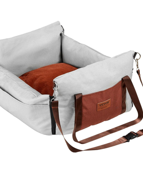 Load image into Gallery viewer, Dog Booster Car Seat Pet Car Seat for Small Dog up to 25lbs Gray
