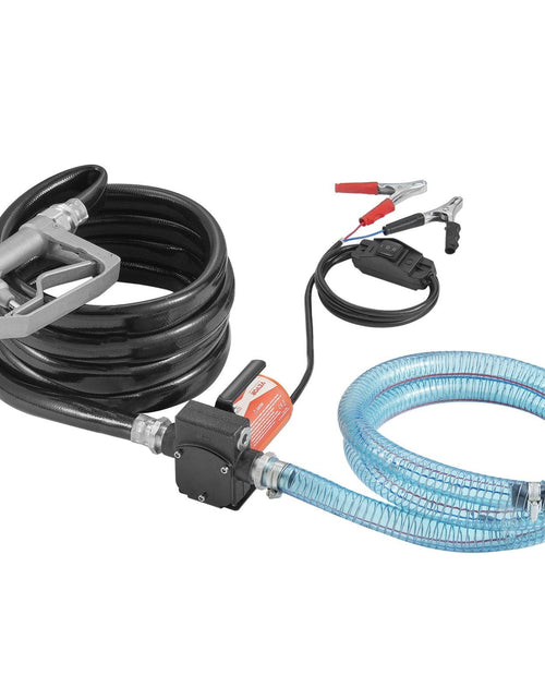 Load image into Gallery viewer, Fuel Transfer Pump 12V 5.3 GPM 1/10 HP Diesel Pump with Auto Fuel Nozzle
