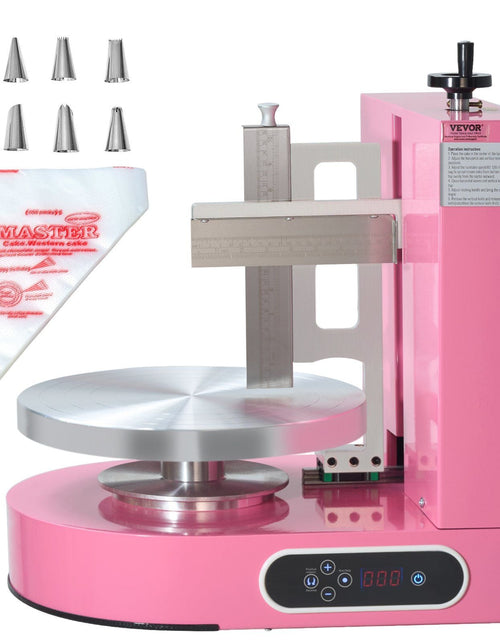 Load image into Gallery viewer, Cake Decorating Machine Cake Frosting Spreading for 4" to 12" Cake Pink
