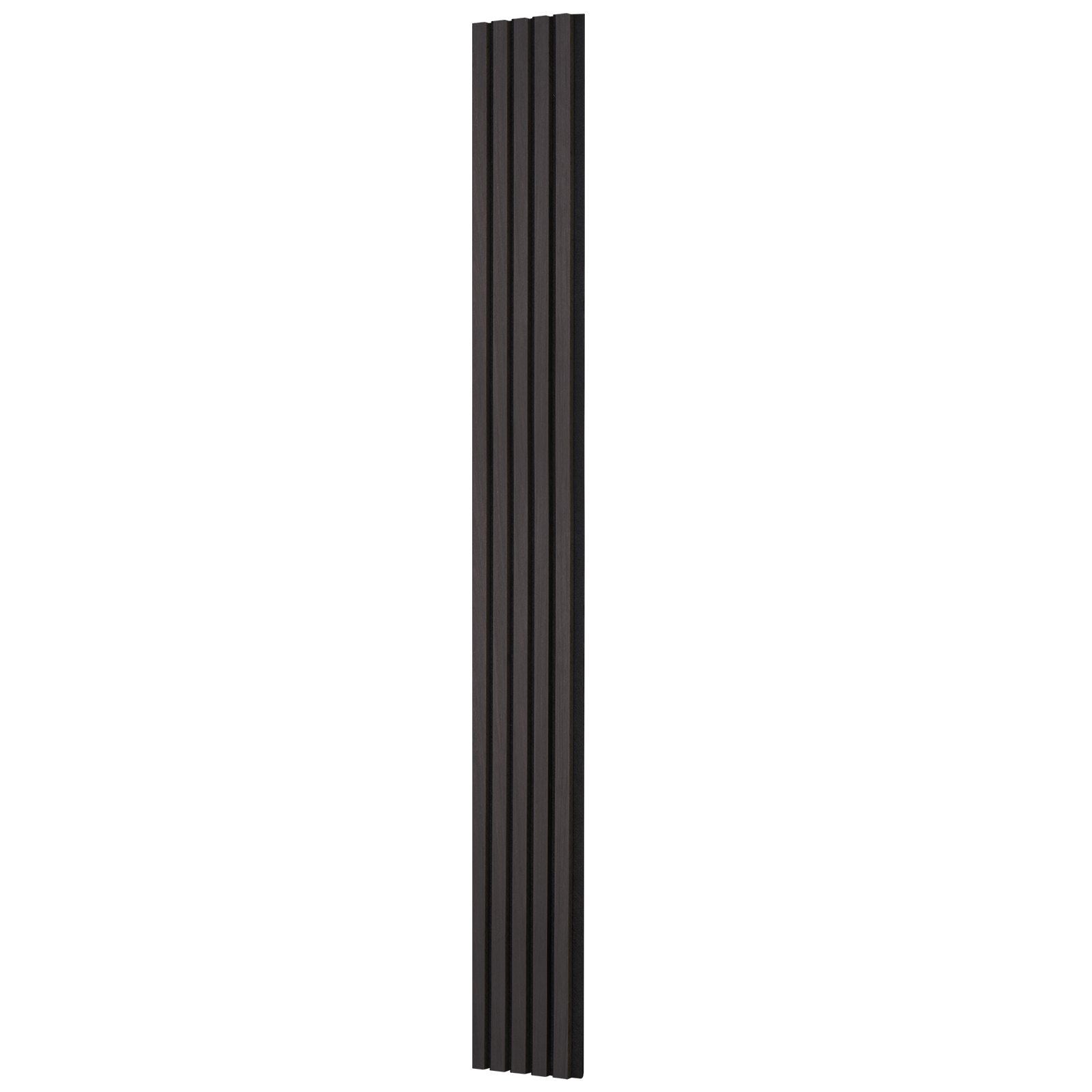Wood Slat Acoustic Panels 7.9 x 94.5 inch for Modern Wall Decor Black Oak