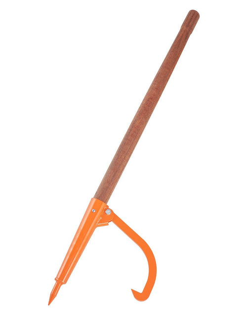 Load image into Gallery viewer, Log Peavey 46.5 in Wooden Handle Log Lifter Max 18 in Opening Log Roller
