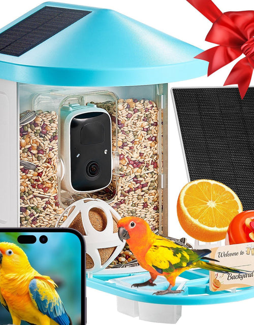 Load image into Gallery viewer, Smart Bird Feeder with Camera AI Identify 10000+ Bird Specie Solar-Powered
