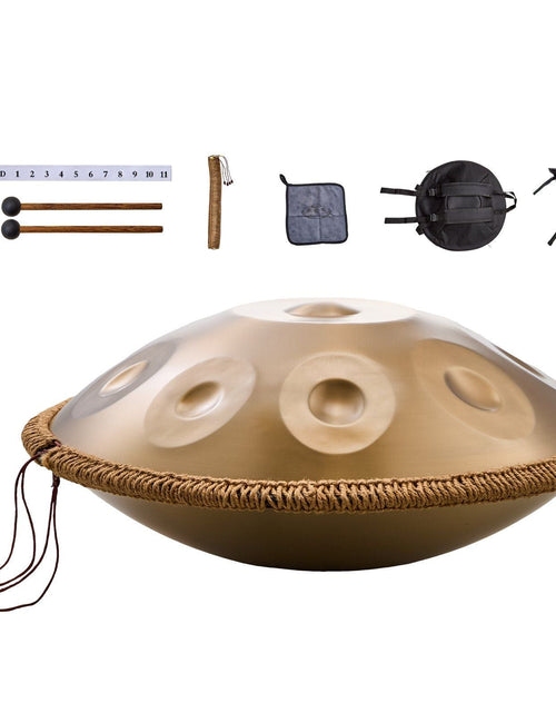 Load image into Gallery viewer, Handpan Drum 22 in 9 Notes D Minor Steel Hand Drum with Mallets for Adult
