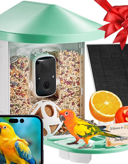 Load image into Gallery viewer, Smart Bird Feeder with Camera 2K HD AI Identify Bird Species Auto Capture
