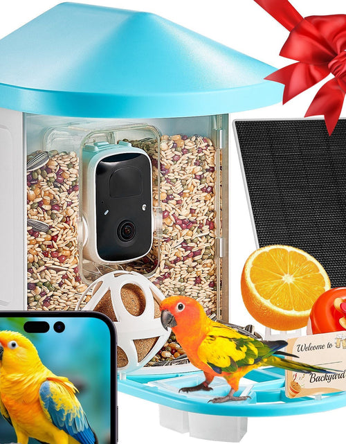 Load image into Gallery viewer, Smart Bird Feeder with Camera 2K HD AI Identify Bird Species Auto Capture
