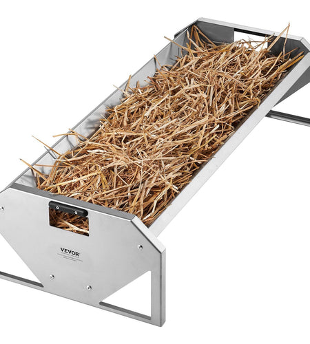 Livestock Feeding Trough 22 Gallon Capacity 45" Goat Feeder for 10 Sheep