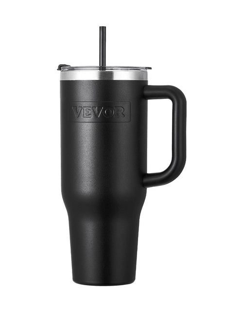 Load image into Gallery viewer, 40 oz Insulated Water Bottle Stainless Steel Coffee Cup Handheld Black

