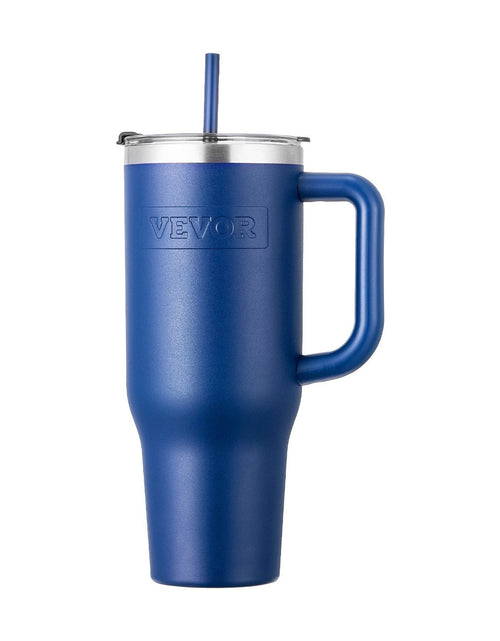 Load image into Gallery viewer, 40 oz Insulated Water Bottle Stainless Steel Coffee Cup Handheld Blue
