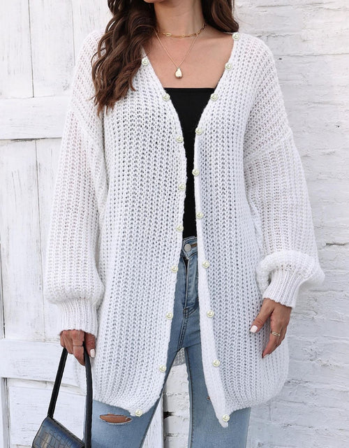 Load image into Gallery viewer, Open Front Long Sleeve Cardigan
