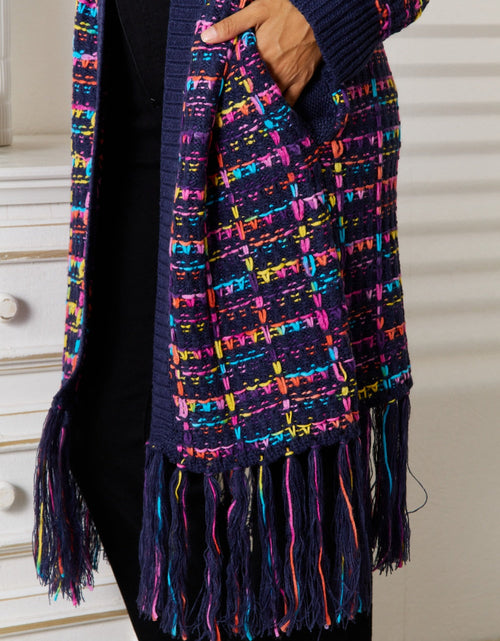 Load image into Gallery viewer, Angel Wings Fringe Hem Open Front Cardigan
