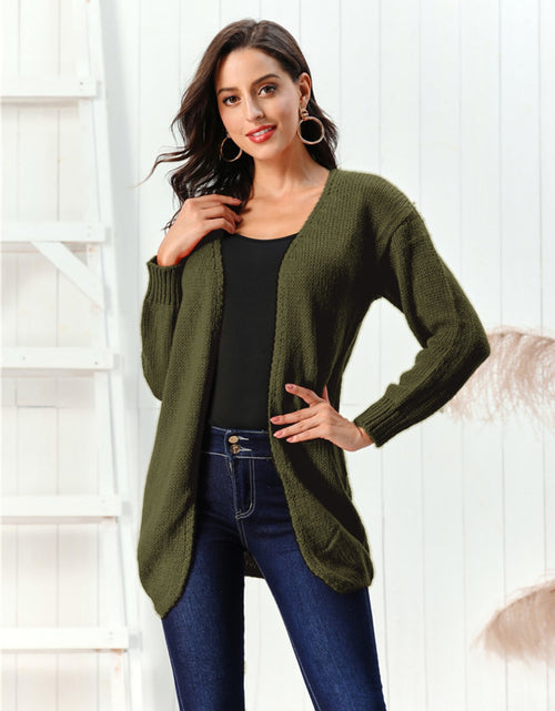 Load image into Gallery viewer, Open Front Long Sleeve Cardigan
