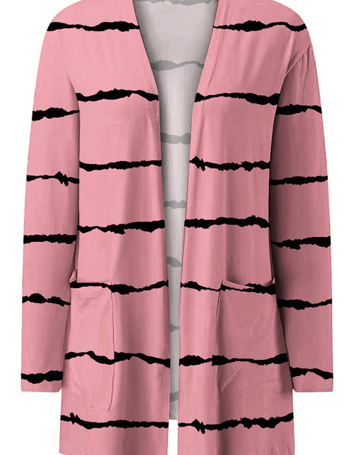 Load image into Gallery viewer, Printed Long Sleeve Cardigan
