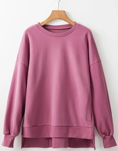 Load image into Gallery viewer, Round Neck Long Sleeve Sweatshirt
